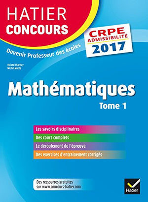 Mathématiques: Tome 1, Epreuve écrite d'admissibilité