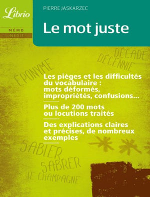 Le mot juste