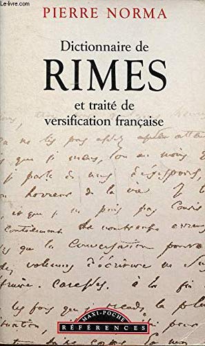 Dictionnaire de rimes et traité de versification française