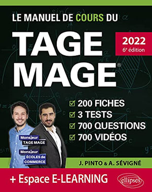 Le manuel de cours du TAGE MAGE