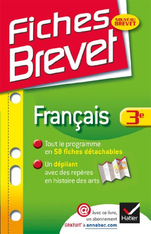 Fiches Brevet Français 3e: Fiches de cours - Troisième