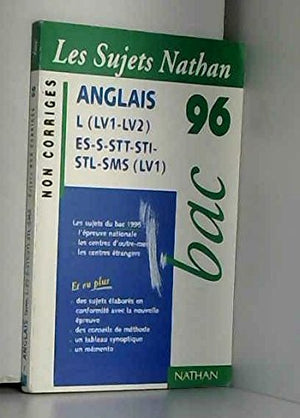 Bac95-96 anglais t.l es s ncor 062896