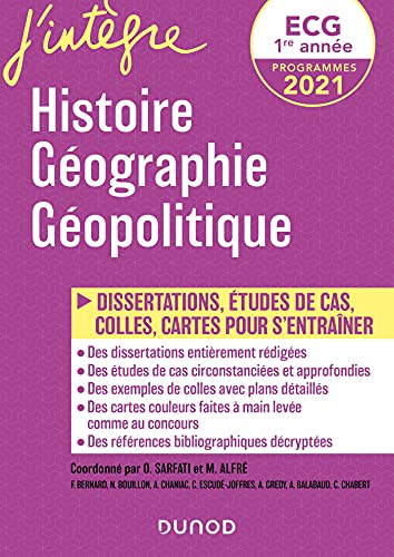 Histoire Géographie Géopolitique ECG 1re année