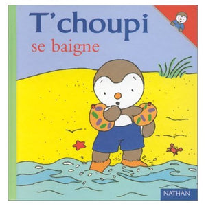 T'choupi se baigne