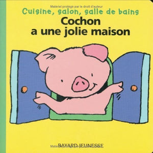 Cochon a une jolie maison