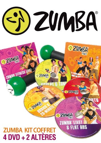 ZUMBA Coffret 4 DVD + 2 Haltères - Version Française