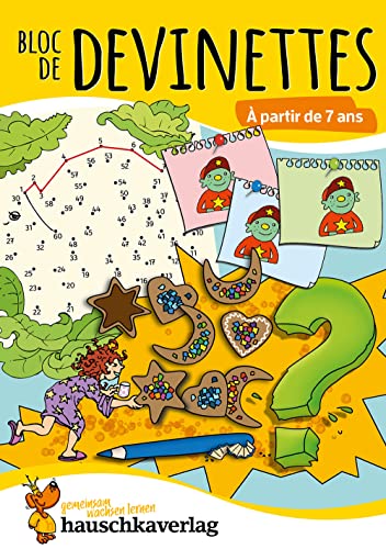 Bloc de casse-têtes et livre activite 7 ans : Des énigmes colorées pour la maternelle