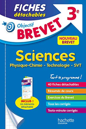 Physique-Chimie Technologie SVT 3e: Fiches