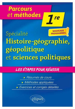 Histoire-géographie, géopolitique et sciences politiques - Première - Nouveaux programmes