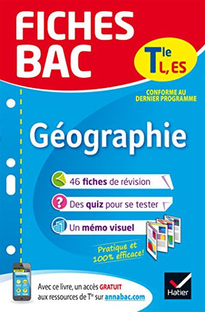 Fiches bac Géographie Tle L, ES