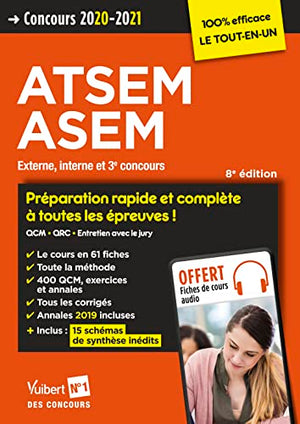 Concours ATSEM et ASEM - Catégorie C - Préparation complète et rapide à toutes les épreuves