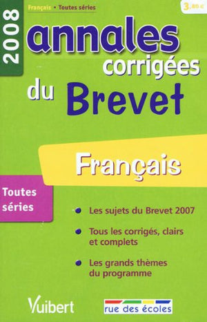 Français: Annales corrigées du Brevet