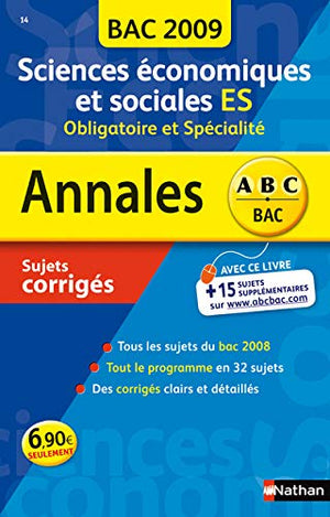 Sciences économiques et sociales ES Obligatoire et Spécialité