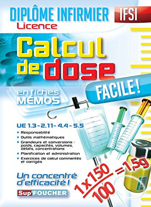 Calcul de dose facile en mémos fiches