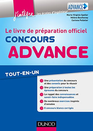 Concours Advance: Le livre de préparation officiel. Tout-en-un