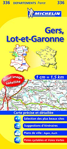 Carte départements Gers, Lot-et-Garonne