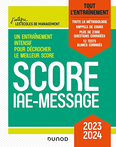 Score IAE-Message - 2023-2024: Tout l'entraînement (2023-2024)