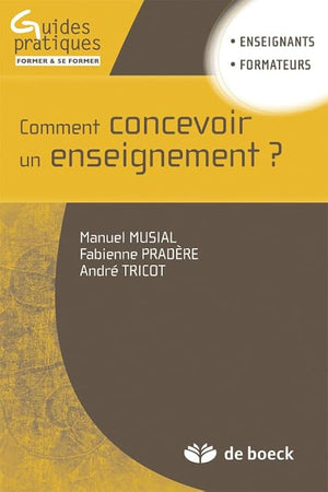 Comment concevoir un enseignement ?