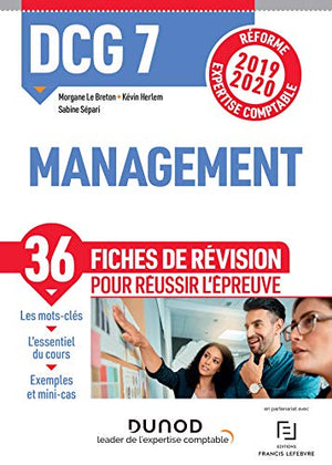 DCG 7 - Management - Fiches de révision - Réforme 2019-2020