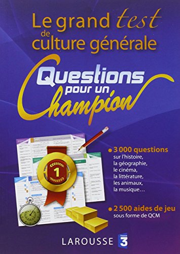 Le grand test de culture générale «Questions pour un champion»
