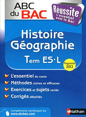 Histoire Géographie Terminale ES L