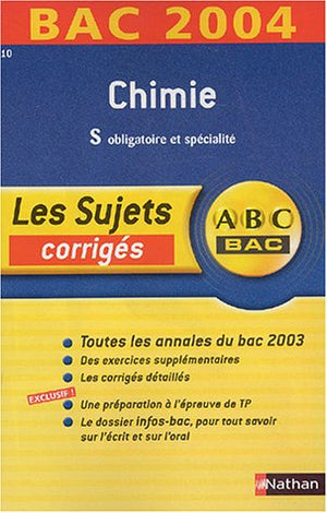 Chimie Terminale S Obligatoire et spécialité