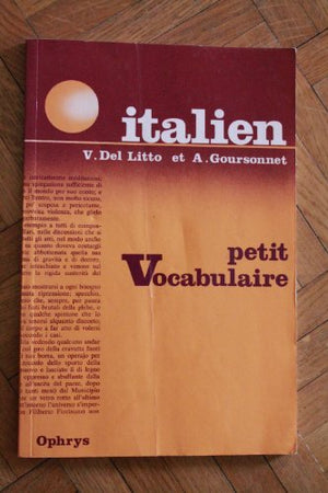 Petit vocabulaire italien