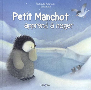 Petit manchot apprend à nager