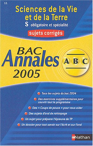 Sciences de la Vie et de la Terre Bac S