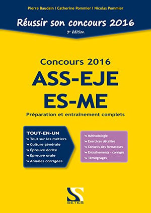 Réussir son concours ASS-EJE-ES-ME 2016