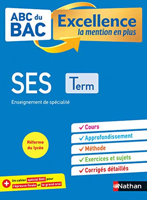 SES Terminale - ABC du BAC Excellence - Bac 2023 - Enseignement de spécialité Tle