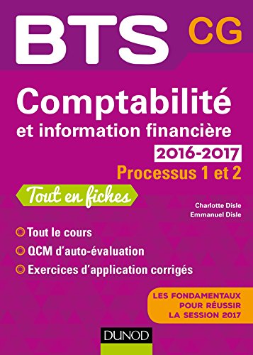 Comptabilité et information financière BTS CG Processus 1 et 2