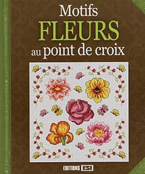 MOTIFS FLEURS AU POINT DE CROIX