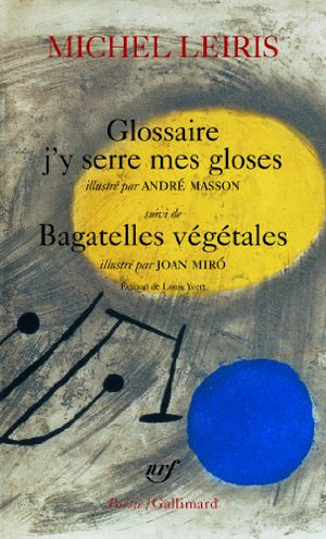 Glossaire, j'y serre mes gloses