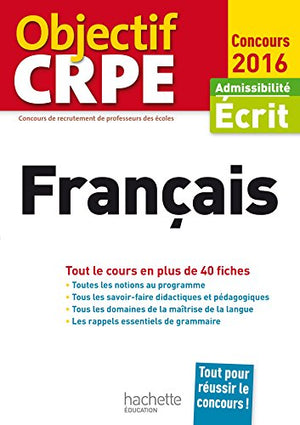 Objectif CRPE en fiches français