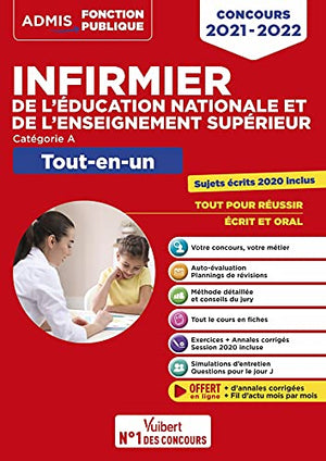 Concours Infirmier de l'Éducation nationale et de l'Enseignement supérieur - Tout-en-un: Concours 2021-2022