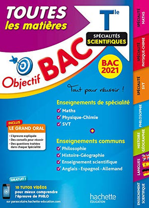 Objectif Bac 2021 Toutes les matières Term Enseignements communs + Spécialités scientifiques