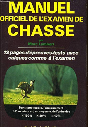 Manuel de l'examen de chasse