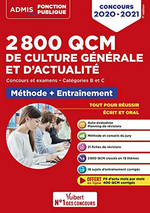 2800 QCM de culture générale et d'actualité