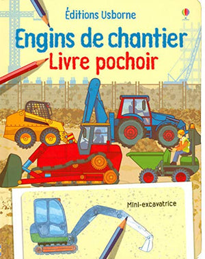 Engins de chantier: Livre pochoir