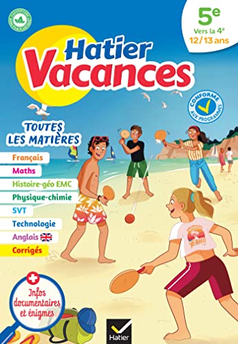 Hatier vacances de la 5e vers la 4e