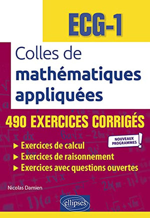 Colles de Mathématiques appliquées - ECG-1 - Nouveaux programmes