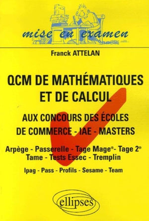 Les QCM de mathématiques et de calcul