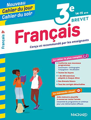 Français 3e - Cahier du jour Cahier du soir