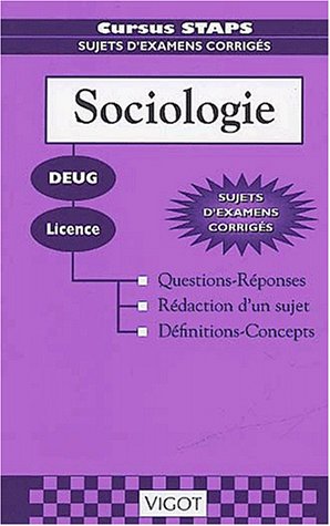 Sociologie DEUG Licence