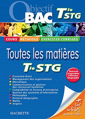 Toutes les matières Te STG