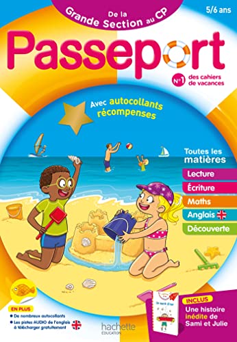 Passeport - De la Grande Section au CP 5/6 ans - Cahier de vacances 2024