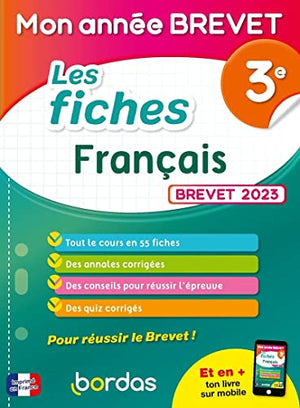 Mon année brevet les fiches français 3e