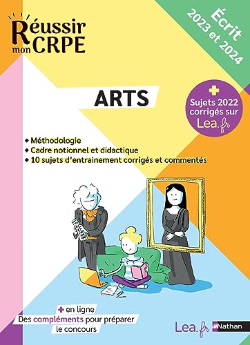 Réussir mon CRPE - Arts épreuve écrite d'application 2023 - M1 M2 - Compléments en ligne - Professeur des écoles