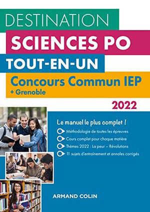 Destination Sciences Po - Concours commun 2022 IEP + Grenoble